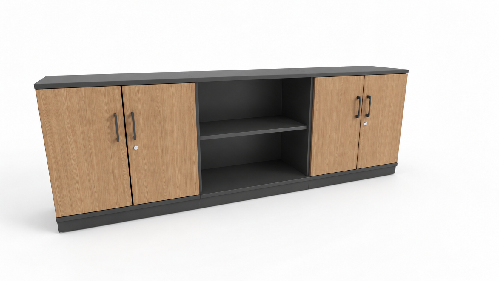 Aktenschrank mit Regal 2 OH 2400 mm 