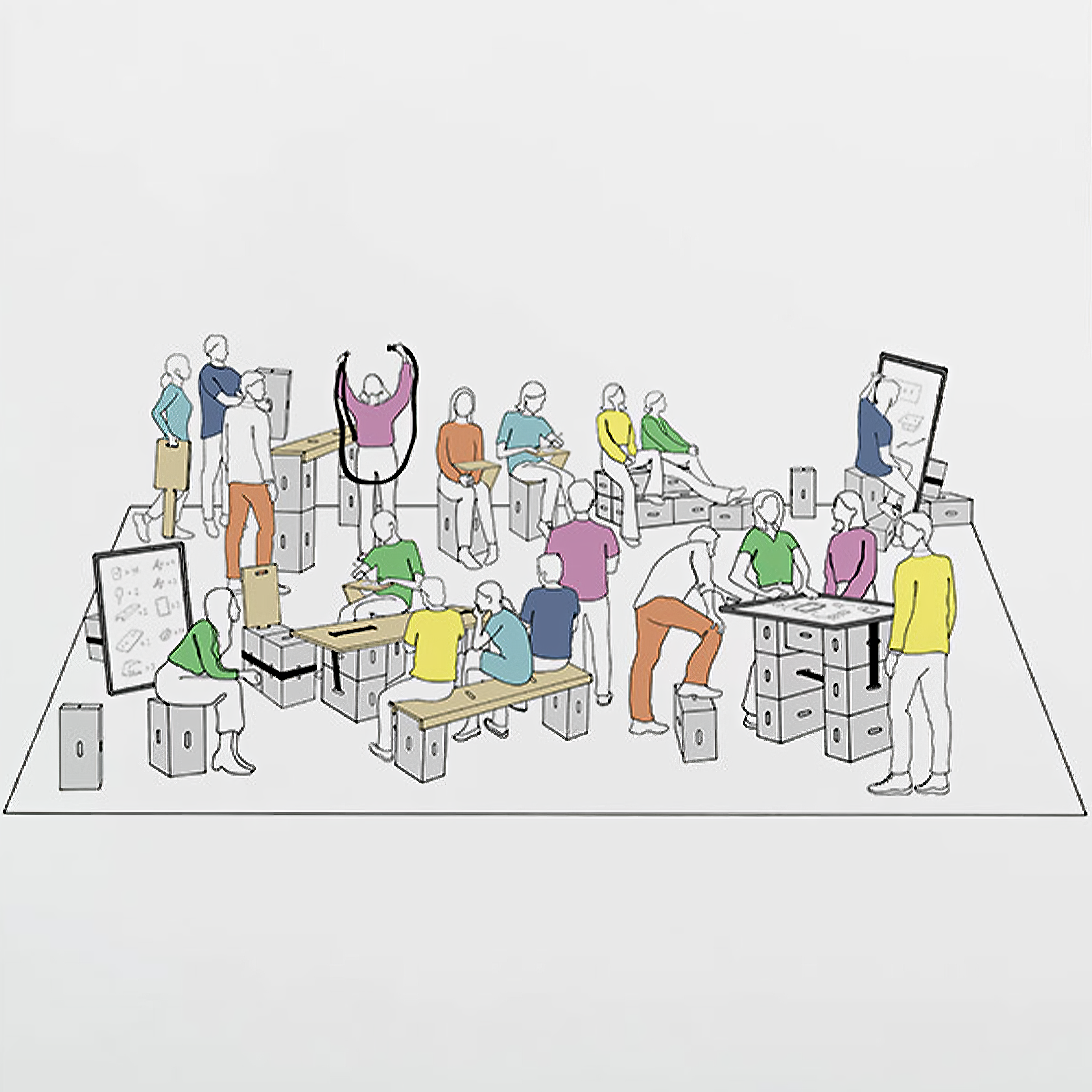 Xbrick® Workspace Set L