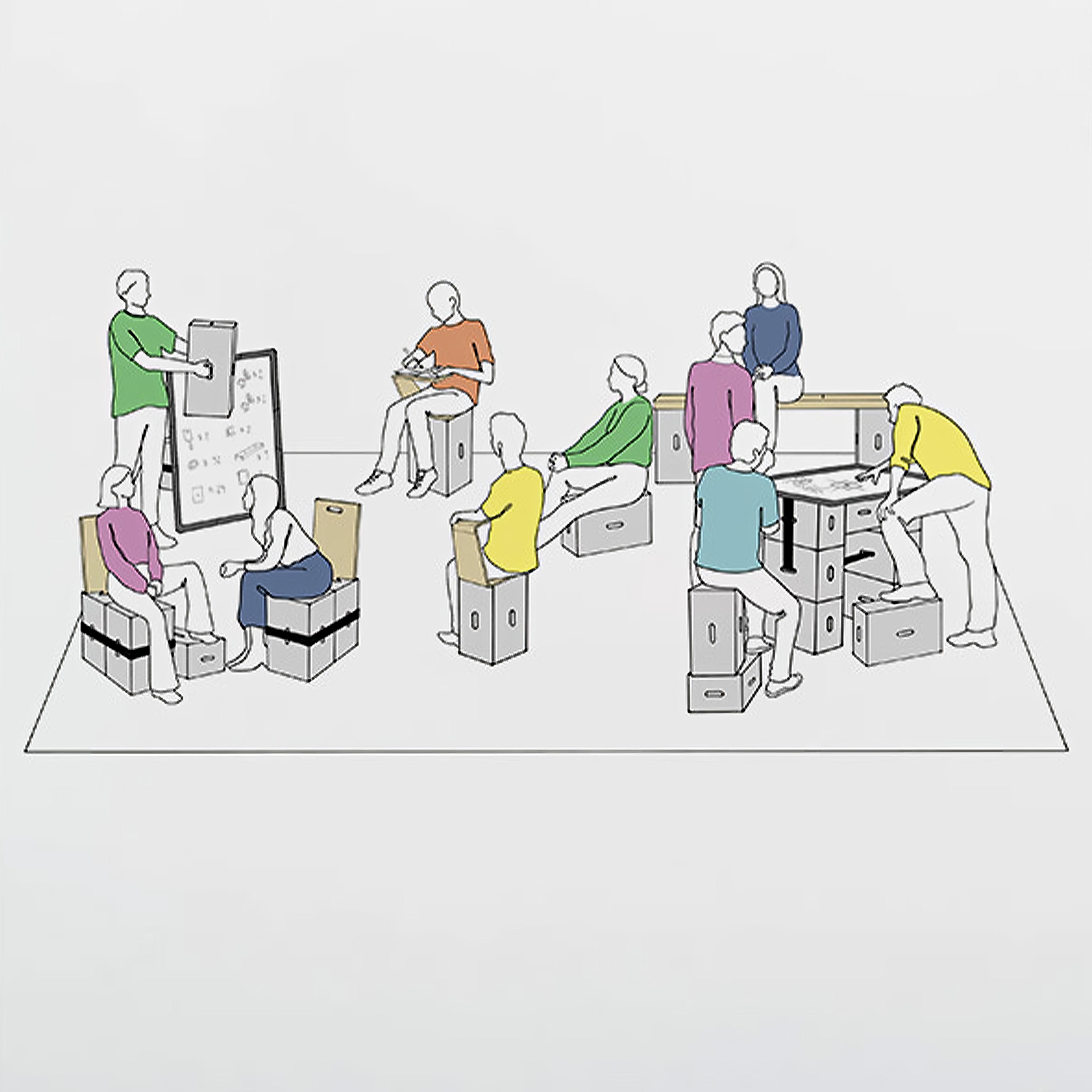 Xbrick® Workspace Set M